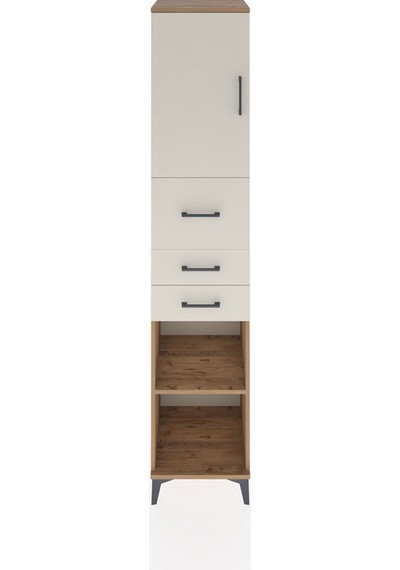 Hyperion Dolap 3 Raflı 3 Çekmeceli Tek Kapaklı 44x44x221 Çam-aytaşı Atlas Çam