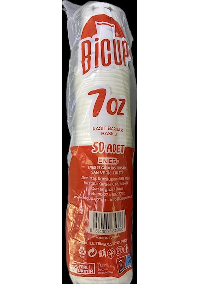 50 Li Kağıt Bardak 10 Paket 500