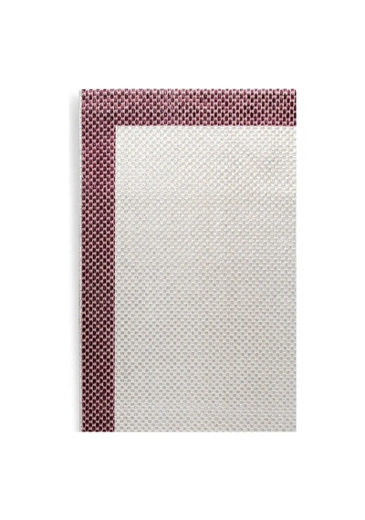 Natura Sisal Hasır Görünümlü Çerçeveli Oval Halı Ntr18 Marsala-krem Kırmızı