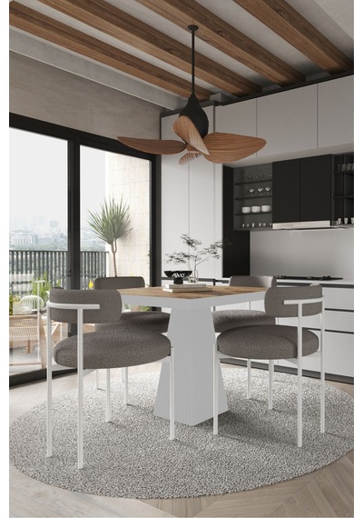 Avvio Savana Beyaz Lake Mdf Ayak 90x90 Yemek Masası Mutfak Masası 4 Kişilik Masa Takımı Teddy Sandalye Akça Avvio Savana Beyaz Lake Mdf Ayak 90x90 Yemek Masası Mutfak Masası 4 Kişilik Masa Takımı Teddy Sandalye Akça