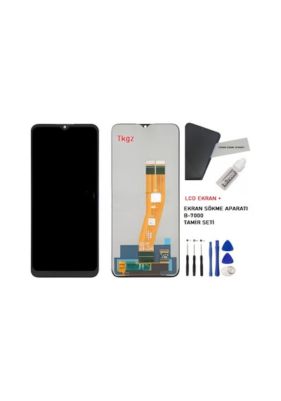 Tkgz Samsung Galaxy Uyumlu A04e - Sm-a042 Lcd Ekran Dokunmatik - A - Kalite + B-7000 + Tamir Seti