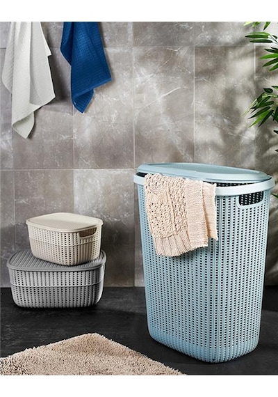 Knitty Örgü Çamaşır Sepeti 57 Lt Royaleks-g654 Diğer