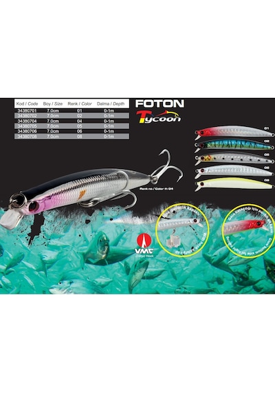 Protackle Foton Sahte Balık - Boy 7 Cm, Ağırlık 5 Gram