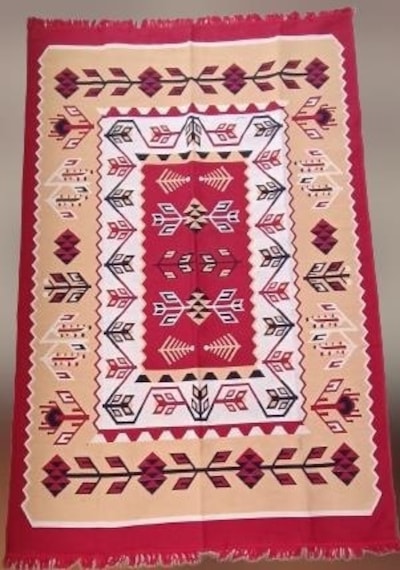 Kilim Antik 140-215 Otantik Motifler Model Naturel Boya Çift Taraflı Kullanım El Yapımı