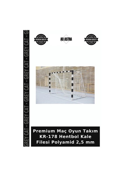 Premium Maç Oyun Takım Kr-178 Hentbol Kale Filesi Polyamid 2,5 Mm