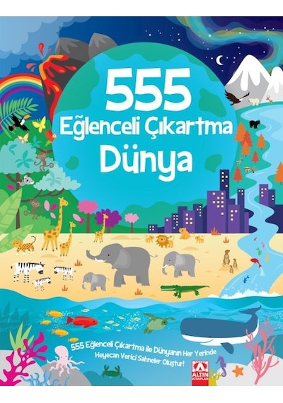 555 Eğlenceli Çıkartma - Dünya - Qhdh-883675
