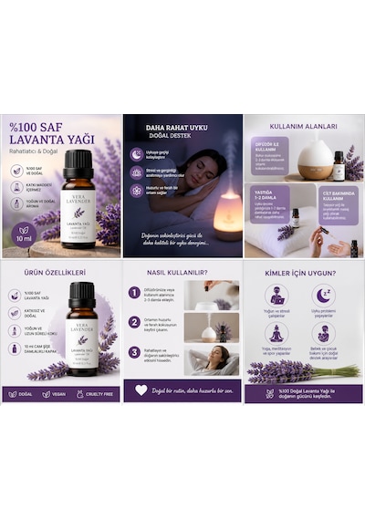 Vera Lavender Uyku İçin Lavanta Yağı 10 ML