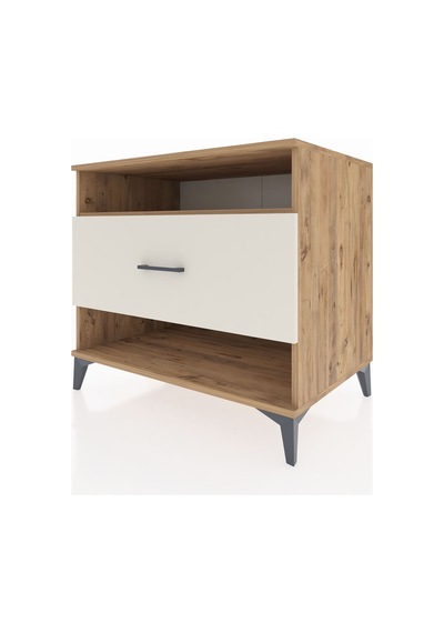 Kronos Şifonyer Tek Raflı Tek Çekmeceli 88x59x80 Çam-aytaşı Çam