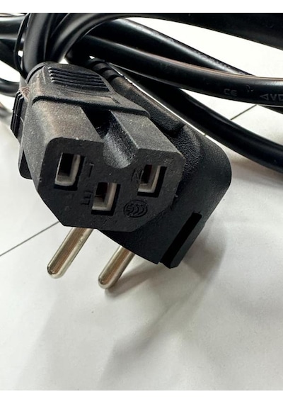 1.8 Metre Oluklu Power Kablo C15 Power Kablo 3x0.75 Mm Power Kablo