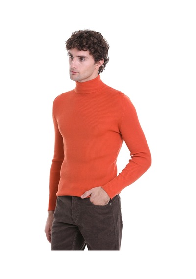 Hatemoğlu Turuncu Slim Fit Fitilli Balıkçı Yaka Yünlü Triko Kazak 34232023 Turuncu Hatemoğlu Turuncu Slim Fit Fitilli Balıkçı Yaka Yünlü Triko Kazak 34232023 Turuncu