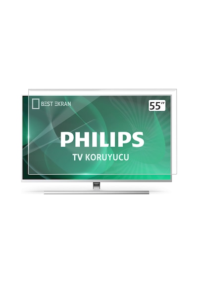 Best Ekran Philips Uyumlu 55" TV Ekran Koruyucu Panel