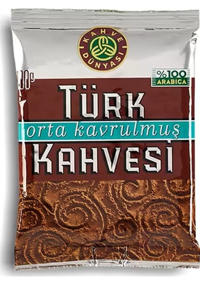 Kahve Dünyası Orta Kavrulmuş Türk Kahvesi 100g 3 Adet Türk Kahvesi