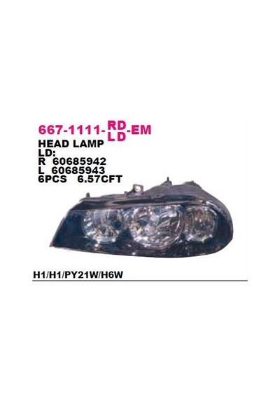 Alfa Romeo 156 Ön Sağ Far Elektrikli 2003 Sonrası 60685942