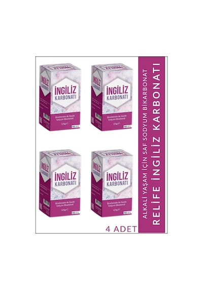 Re-Life İngiliz Karbonatı 4 x 125 G