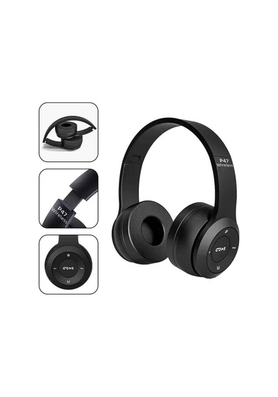 Kulak Üstü Bluetooth Kulaklık Yüksek Ses Kaliteli Ayarlanabilir Çok Renkli 13956324
