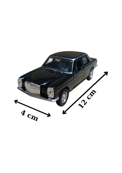 Siyah Mercedes Benz 220 Diecast Çek Bırak Model Araba Çok Renkli