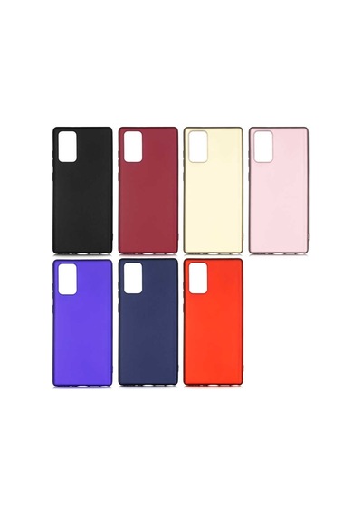 Samsung Uyumlu Galaxy Note 20 Kılıf Zore Premier Silikon Kapak-Siyah