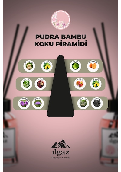 Ilgaz Oda Kokusu Bambu Çubuklu Pudra 110 ML