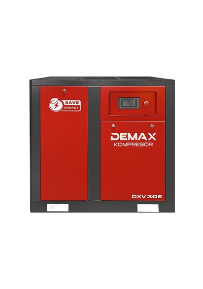 Demax 30 Hp İnventörlü Vidalı Hava Kompresörü Tek Makine