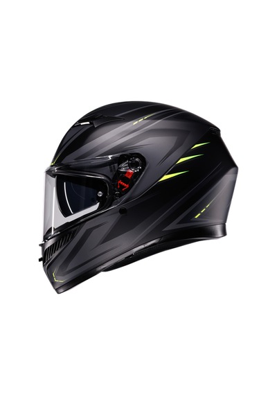 Agv Kask/k3 Mplk Syth Matt Black/yellow Fluo Çok Renkli
