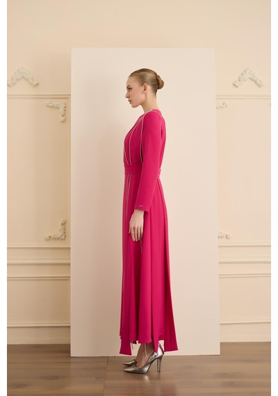 Senna Tease Dress Fuşya Fuşya