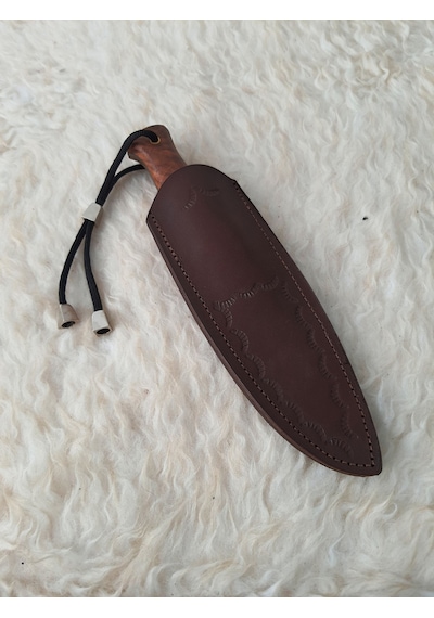 Bushcraft Kamp ve Avcı Bıçağı Kahverengi - Gümüş
