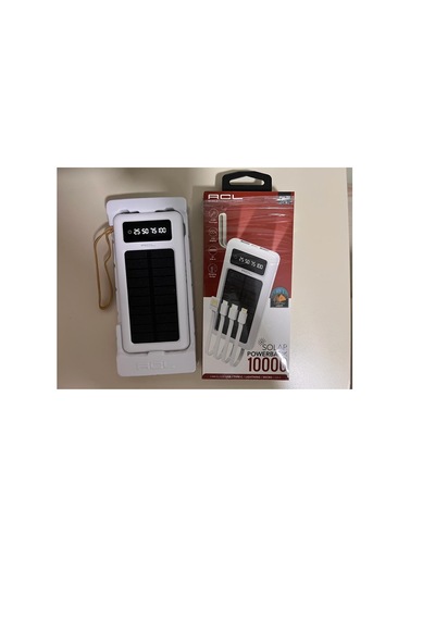 Acl 10000 Mah Dahili Kablolu Güneş Panelli Powerbank