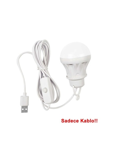 Anahtarlı Usb Kablo 1 Metre Beyaz 5v Besleme Usb Switch Kablo Aç Kapa Anahtar Led Lamba Fan Kamera Güç Kablosu Diy