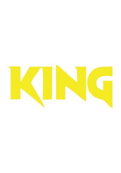King Araba Sticker 17x17 Cm Sarı