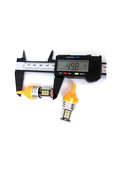 Femex T20 7440 7443 Tek Duy Çit Duy 3030 Chip 24Smd Turuncu Led T