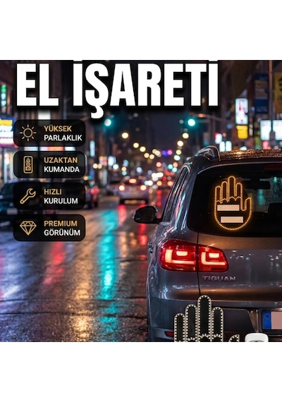 Uzaktan Kumandalı Suya Dayanıklı Led El Park Uyarı Cihazı