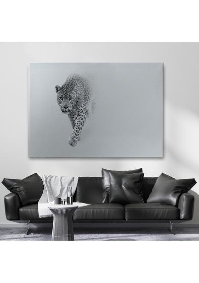 Es10 BOXING065 Leopar Dekoratif Kanvas Tablo 1154 (50 x 70)