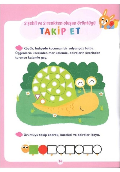 3-4 Yaş Çizerek Öğreniyorum Şekiller ve Renkler Uçanbalık Yayınl
