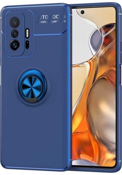 Xiaomi Mi 11t 5g Kılıf Zore Ravel Silikon Kapak Mavi