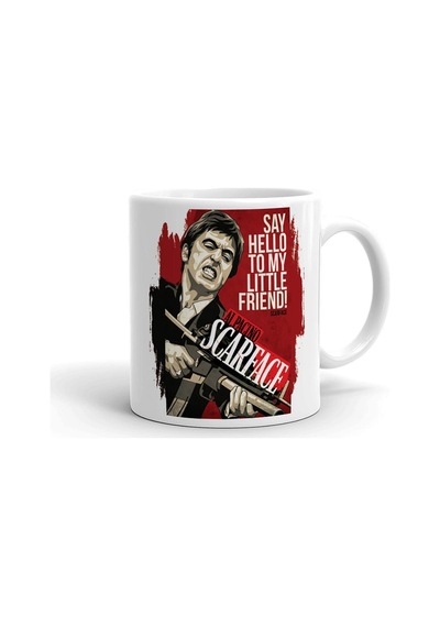 Al Pacino Scarface Seramik İthal Porselen Seramik Kupa Bardak Çok Renkli