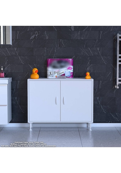 Modilayn Söke 95x75x32,5 Cm Lik Küçük Alanlar İçin Akıllı Çözümler 2 Kapaklı 2 Göz Raflı Dolap Beyaz Modilayn Söke 95x75x32,5 Cm Lik Küçük Alanlar İçin Akıllı Çözümler 2 Kapaklı 2 Göz Raflı Dolap Beyaz