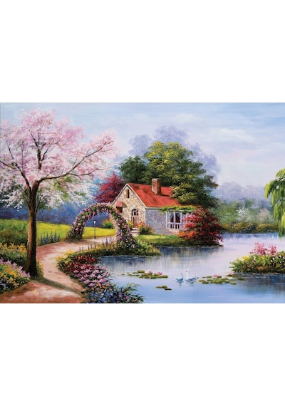 Ks Games 1000 Parça Göl Evi Puzzle - Jack Stansfield