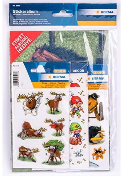 Sticker Album A5 At 3 Lü Set 124-Pembe