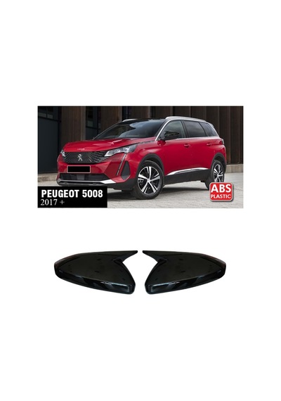 Peugeot 5008 Batman Yarasa Ayna Kapağı Piona Black Abs 2017+