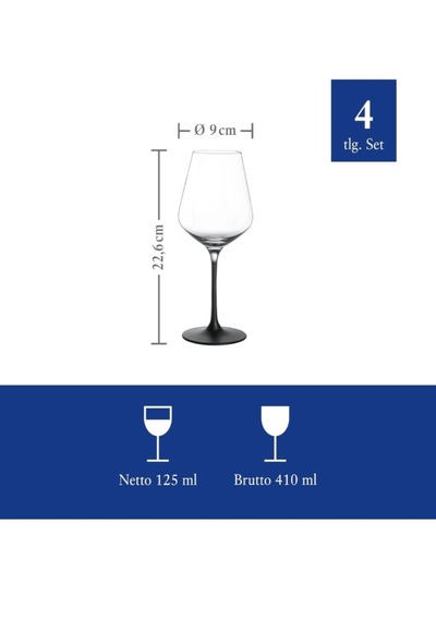 Villeroy&boch Manufacture Rock Collection Kadeh Siyah