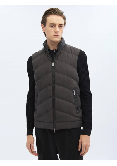 Kip Antrasit Dokuma Spor Yelek 4228558