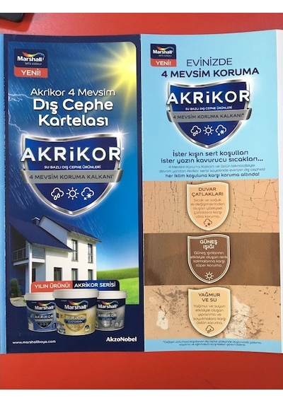 Marshall Akrikor Silikonlu+Akrilik Su Bazlı Dış Cephe Boya 15 Lt