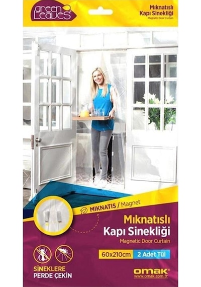 Mıknatıslı Kapı Sinekliği Tülü 60x210 Cm Sineklik Perde Iki Adet Gore