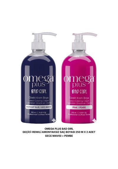Bad Girl Gece Mavisi Geçici-renkli Amonyaksız Saç Boyası 250 Ml Bad Girl Pembe