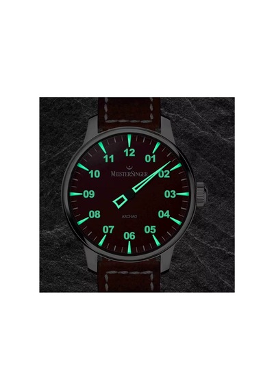 Meistersinger Archao Dlc Red 43 Mm Otomatik Saat Ar911 Kırmızı