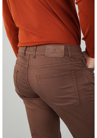 Bisse Erkek Kahve Chino Pamuklu 5 Cepli Spor Pantolon Pns25y25103 D11 Kahverengi