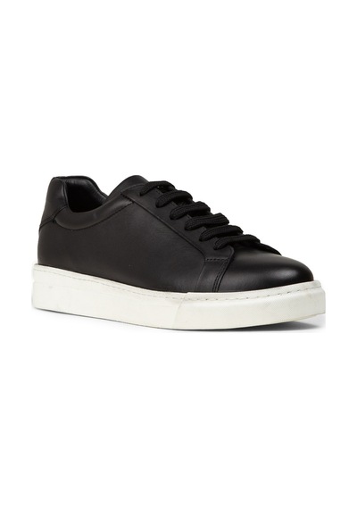 Deery Erkek Hakiki Deri Siyah Sneaker Ayakkabı - 02018msyhc02 Siyah