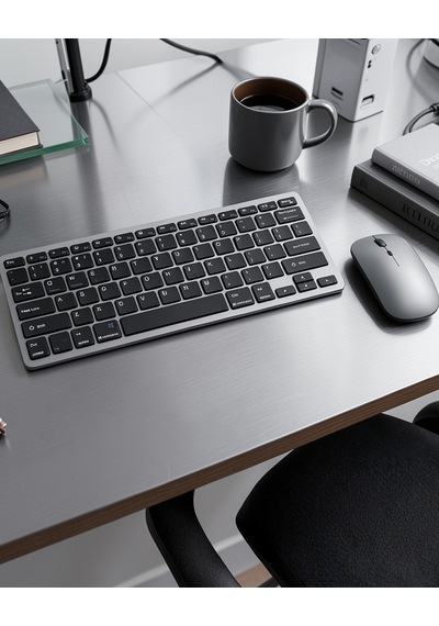 Şarjlı Kablosuz Klavye Ve Mouse Seti Kompakt Taşınabilir Uczzzkb02klavye-3 Diğer