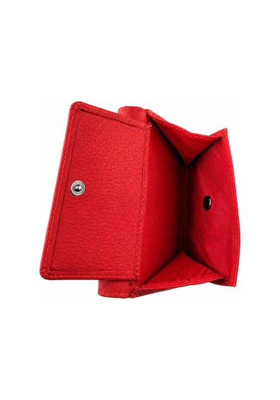 Alphaclub Bag Kadın Hakiki Deri Kırmızı Renk Çıtçıtlı Kartlık Ve Cüzdan