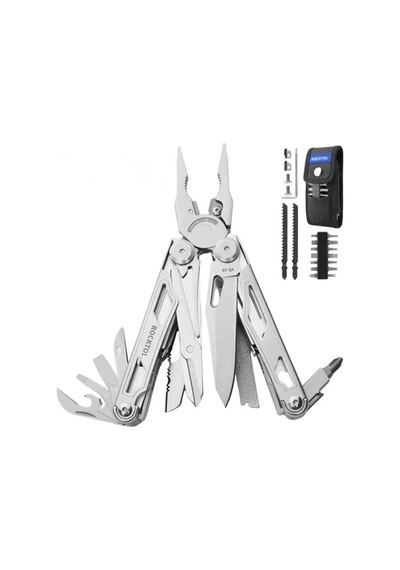 Rocktol Kamp 29 Fonksiyonlu Multi Tool Pense Kılıflı Gri